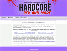 Tablet Screenshot of hardcoresexandmore.com
